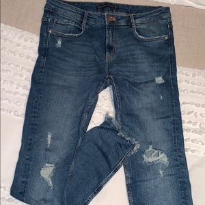 comfy stretchy zara jeans